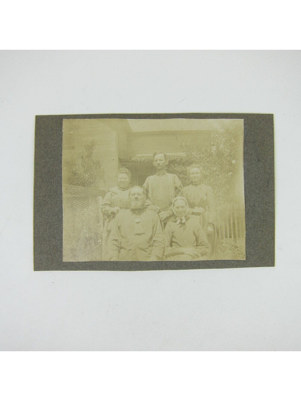 Antique Photograph Family Henry & Rosa Raman, Silas & Susan Briney Ohio Antique
